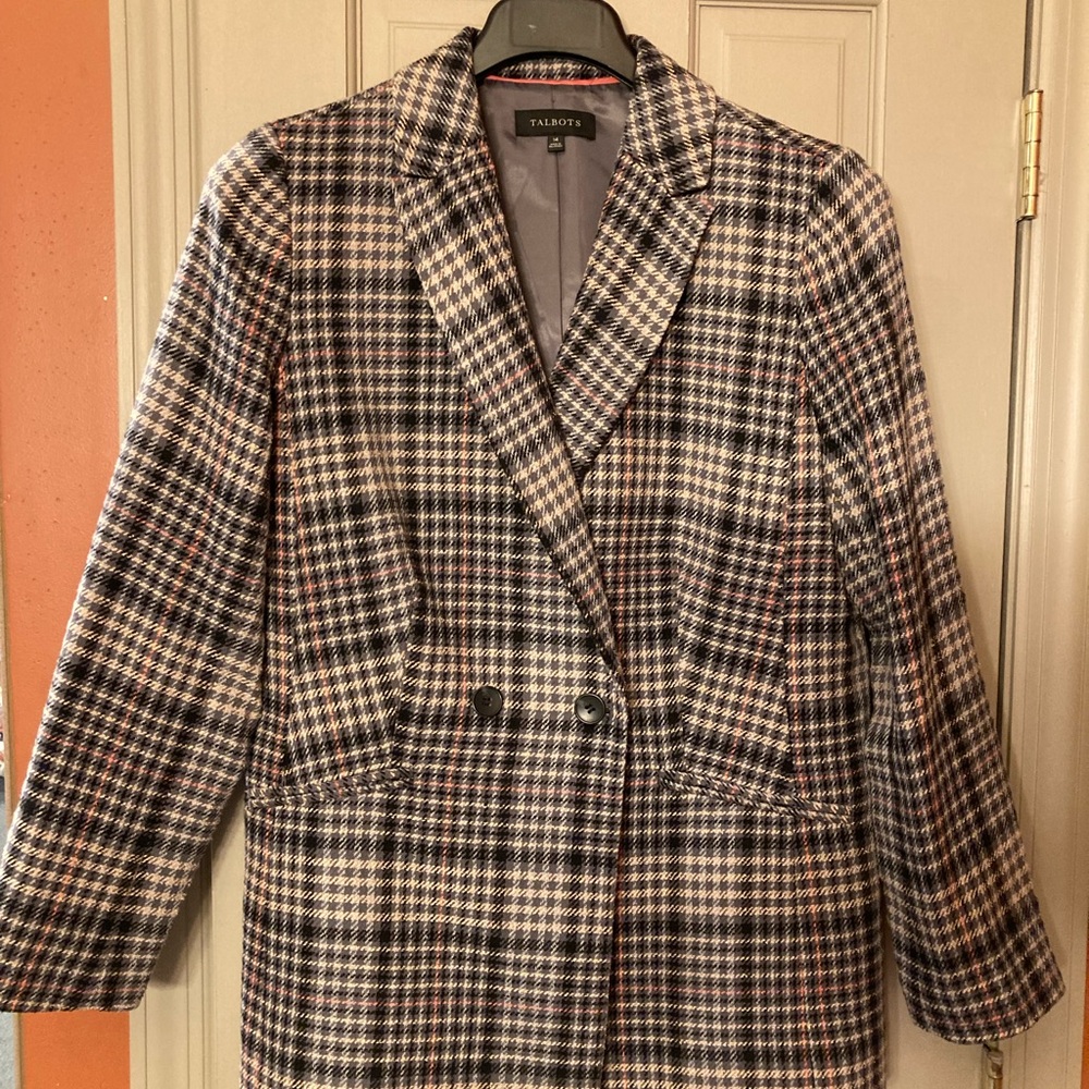 Talbots Multicolor Tweed Jacket